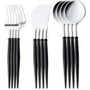 Resim Reedark 12'li Pratik Plastik Çatal Kaşık Bıçak Seti - Parti, Piknik, Düğün İçin Şık Ve Kullanışlı 112 Karakter 