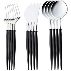 Resim Reedark 12'li Pratik Plastik Çatal Kaşık Bıçak Seti - Parti, Piknik, Düğün İçin Şık Ve Kullanışlı 112 Karakter 