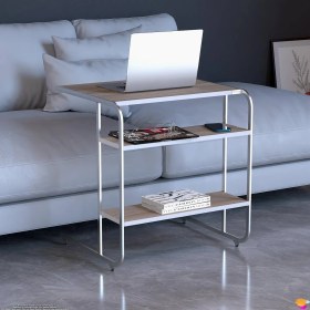 Resim Modilayn C Yan Sehpa Geniş Boy Tekerlekli Çalışma, Atıştırmalık, Yemek, Laptop Sehpası Cordoba 