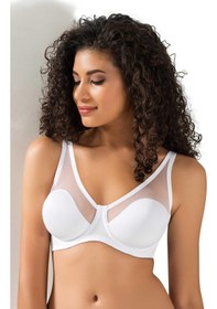 Resim Le Jardin 9200-c Desteksiz-balenli Tül Kaplı Soft Sütyen Beyaz 