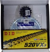 Resim Dıd Zincir Dişli Seti Gold Vx3 Honda Nc750x 2021-2022 3d416-16t 