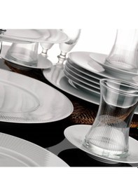 Resim Kütahya Porselen Çisil 24 Parça 6 Kişilik Yemek Takımı 
