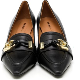 Resim Kadın Topuklu/ Stiletto 64N1 Frau Nappa Nero (Black) 