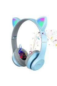 Resim Paleon KEDİ KULAKLIK BLUETOOTH KABLOSUZ RGB IŞIKLI ÇOCUK OYUN KULAKLIĞI 