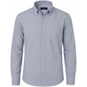 Resim Advante Klasik Regular Fit Uzun Kol Pamuklu Erkek Gömlek 7627 Buz Mavi 