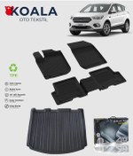Resim Ford Kuga 2013-2019 Uyumlu Sahler Paspas + Bagaj Havuz Seti 