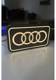 Resim Audi Dekoratif Aydınlatma Led Gece Lambası Çok Renkli 
