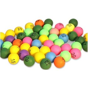 Resim Yaozixa 50 Adet Numaralı 1-50 Abs Tenis Topu Seti - Çekiliş, Bingo Ve Oyun Geçitleri İçin - Karışık Renk 