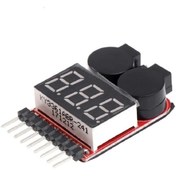 Resim 1-8s Lipo Li-ion Battery Voltaj Test Ve Alarm Modülü 
