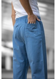 Resim Paper Cepli Bol Paça Eşofman Altı - Mavi Mavi 