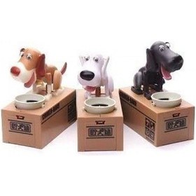 Resim Büro Ev Ofis Çocuk Hediyesi İçin Tasarruf Eğitici Para Yiyen Köpek Stil Kumbara 