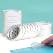Resim 20 Rulo Çift Taraflı Şeffaf Bant - Ofis, Okul, DIY Projeleri, Scrapbooking, Sanat, El Sanatları, Kart Yapımı, Hediye Paketleme ve Daha Fazlası İçin Çok Amaçlı Kullanımda Güçlü Yapışkan - Kolay Soyulabilir, Kalıntı Bırakmaz ve Asitsiz 