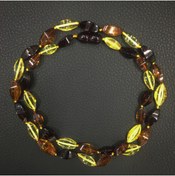 Resim GAGO Doğal Taş Kehribar Kolye Multicolor ( Üç Renk ) 