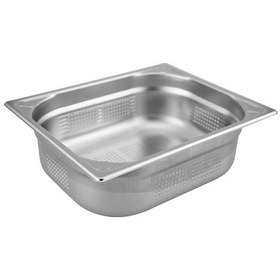 Resim Öztiryakiler Köşe Desenli Delikli Gastronom Küvet, 10 Cm, Gnp 1/2 
