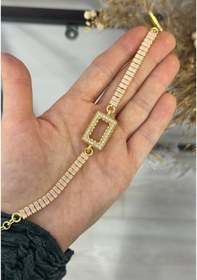 Resim Gram Altınlık Soft Pembe Baget Bileklik 17.5+3 Cm Çok Renkli 
