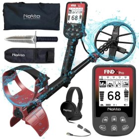 Resim Nokta Fındx Pro Metal Dedektörü Su Geçirmez Altın Arama Dedektörü 