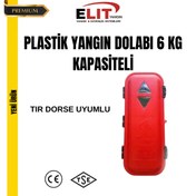 Resim ELİTyangın YANGIN SÖNDÜRME CİHAZI İÇİN PLASTİK DOLAP DORSE UYUMLU 