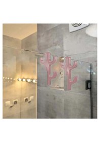 Resim Cama Geçmeli Çift Taraflı Duşakabin Askısı 2 Adet Bej 