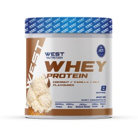 Resim West Nutrition Whey Protein Tozu 240 gr 8 Servis Hindistan Cevizli Dondurma Aromalı 
