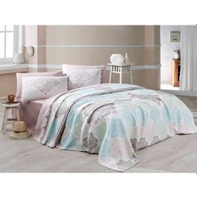 Resim Baskılı Pike Takımı Çift Kişilik Andalucia Turkuaz 