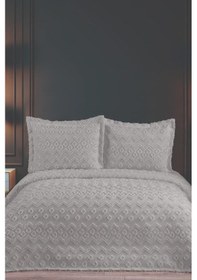 Resim Karita Soft Çift Kişilik Pike Takımı Gri Gri 