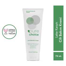 Resim Pure Choice Leke Karşıtı Cilt ve Yüz Bakım Kremi 75 ml SKT İndirimi 