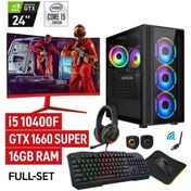 Resim Ramtech GALAX i5-10400F 16 GB 512 GB NVMe M.2 SSD GTX1660 Super 24" Free Dos Masaüstü Oyuncu Bilgisayarı 