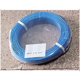Resim 0.75Mm Cca Mavi Nyaf Elektrik Kablosu Top 100 Metre 