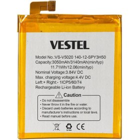 Resim Vestel Uyumlu Venüs V3 5020 Batarya Pil 3050mAh 