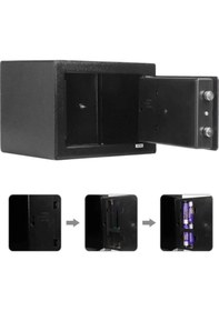 Resim Moonshop Elektronik Şifreli Para Çelik Ve Otel Kasası 3 MM Montaj Ekipman 