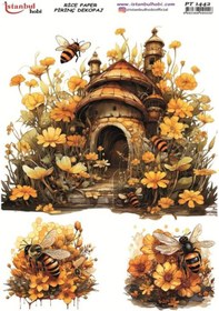 Resim Pirinç Dekopaj Kağıdı 30x42cm Pt-1442 Arı 