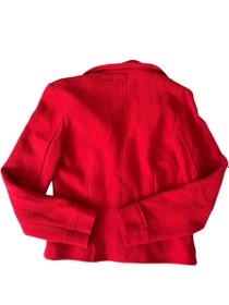 Resim Kırmızı %100 Yün Blazer - M 