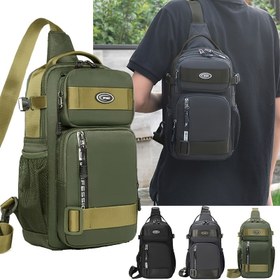 Resim Erkek Modası Rahat Unisex Tek Omuz Çantası, Naylon, Fermuar Kapatma, Püskül Elemanı, Baskısız, Büyük Kapasiteli, Günlük Seyahat Sırt Çantası ile 