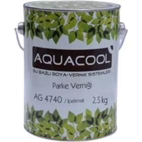 Resim Aquacool Su Bazlı Ipekmat Parke Verniği Ag4740 2.5 Kg 