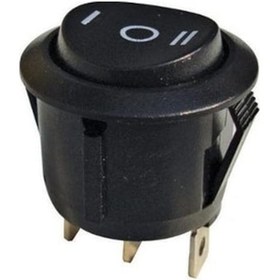 Resim Ic 134 2 Yaylı Yuvarlak Işıksız Anahtar On Off On 3P Yaylı 