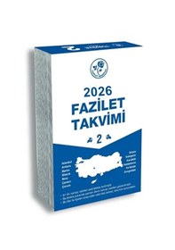 Resim Fazilet Neşriyat 2026 Fazilet Blok Takvimi 7 Bölge Yurtiçi Duvar Takvimi 