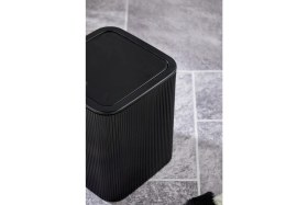 Resim Line Çizgili Kare Kapaklı Klik Çöp Kovası Banyo Mutfak 