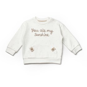 Resim Organik Pamuk Teddy Bear Kanguru Cepli Takım - 9-12 Ay 