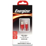 Resim Energizer C12UBMCGRD4 1.2m Flat Micro Kırmızı Usb Kablosu Energizer C12UBMCGRD4 1.2m Flat Micro Kırmızı Usb Kablosu