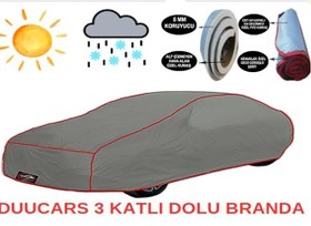 Resim 3 Katlı Dolu Darbe Koruyucu AUDİ A3 SEDAN Araba Brandası oto branda araba çadırı 