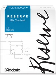 Resim D'addario Dcr1030 Reserve Bb Klarnet Kamışı No: 3.0 Profesyonel - 10'lu Paket Tutarlı Performans Ve Zengin Ses Rengi 