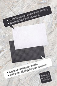 Resim Dormot Home Yüksek Kaliteli Modern Dijital Baskı-Gold Çerçeve Topla Oynayan Kedi Paspas 70x45cm-Kapı Önü Paspası 