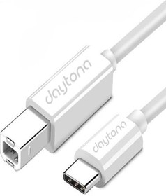 Resim Daytona Tb1-1 Type-c To Usb B Telefon Bilgisayar Tablet Için Piyano Yazıcı Çevirici Kablo (1-metre) 