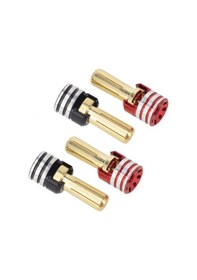 Resim Lemestar 4 Adet 1/10 Ölçekli Rc Araçlar İçin Yüksek Kaliteli Pil Soğutucu Bağlantı Tutucu - 5mm Pirinç Konnektörlü 