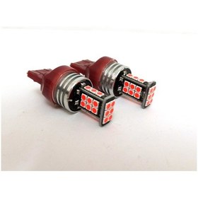 Resim Femex T20 7440 7443 Tek Duy Çit Duy 3030 Chip 24Smd Kırmızı Led A 