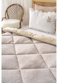 Resim Rivaistanbul Bej Loura Çift Kişilik Çift Taraflı Lüx Wellsoft Yorgan 195x215 Cm Bej 