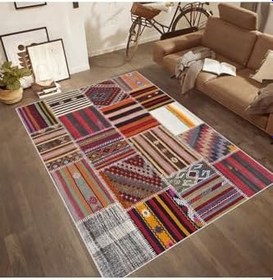 Resim Rovigo Home Dijital Baskı Yıkanabilir Kaymaz Taban Salon Halısı RVG0454 80x150 cm 