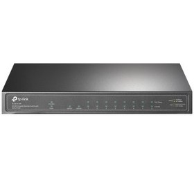 Resim TP-LINK TL-SG1210P 8 PORT GIGABIT + 1X GIGABIT RJ45/SFP UPLINK 63W POE METAL KASA SWITCH 