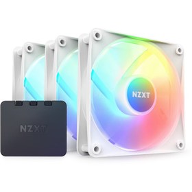 Resim NZXT F120 RGB Core White 120 mm Fan (3'lü Set) 