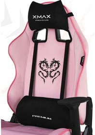 Resim Rio Balerion Terletmez Kadife Kumaş Pembe Gaming Oyuncu Koltuğu -4 Pembe 